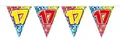 Folat 60017 - Wimpelkette Blocks Geburtstag - ca. 3 m - Zahl: 17