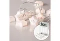 COZY HOME LED-Lichterkette Sternen Batterie und Stecker, 20 LED I 5m I Warmweiße LED-Stern Lichterkette I Kinderbett Bunt Deko