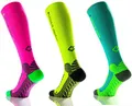 Sport Kompressionsstrumpf under pressure RUNATTACK (Kompression: 18-21mmHg) (neon grün, Gr. 43-46 (Wadenumfang: 32-44cm))