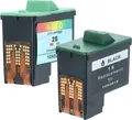 vhbw 2x Tintenpatronen Ersatz für Lexmark 10N0227, 16, 10N0026, 10N0217, 27, 17, 26, 10N0016 für Drucker (Wiederaufgefüllt)
