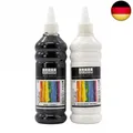 ACRYLFARBEN-SET 500 + 500 ml, Total 1000 ml. Hochpigmentierte und deckende