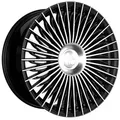 Keskin Wheels Kt X1 Black Front Polish 8.5x19 ET 45 5/112 Alufelge Schwarz