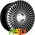 4x Keskin KT X1 Exclusive black front polish 8.5x19" ET45 LK5 112 ML 66.6 Alu...