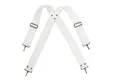 GEWA Marching Drum, Marschtrommel Zubehör Trageriemen für Bass Drum, Nylon weiß, 3 cm breit, verstellbar mit Karabiner