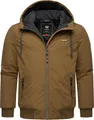 Ragwear Herren warme wasserdichte und atmungsaktive Winterjacke kurz mit verstellbarer Kapuze Maddy Brown Sugar24 Gr. L