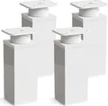 4er Set sossai moderne Möbelfüße in Weiß 100mm höhenverstellbar Schrankfüße Sockelfüße