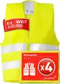 PURAHELP Warnwesten Auto 4 Set | EN ISO 20471 | Reflektierende Sicherheitsweste
