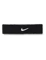 Nike Swoosh Classic Headband Stirnband Running Fitness Training Sport Haarband, Black/White, One Size