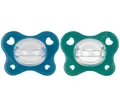 Chicco Dual Soft, Silikonschnuller 16-36 Monate, zweifarbig, Set aus zwei weiche