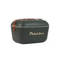 Kreher® Kühlbox Passive Kühltaschen Polar in Retro Vintage Design aus Kunststoff mit polystyrol (Airpop) thermische Isolierung - 20L, Forest Gold