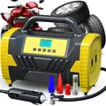 LED Elektrische Luftpumpe 50 PSI Reifenfüller Kompressor 120 W Reifenpumpe Retoo