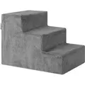 Juskys Haustiertreppe Timmy mit 3 Stufen Grau