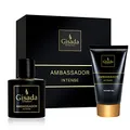 Gisada - Ambassador Intense Set | Geschenkset | Eau de Parfum 50 ml & Duschgel 100 ml | Würziger, frischer Herrenduft