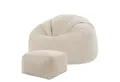 icon Sitzsack Erwachsene aus Cord „Kingston“ mit Hocker (Spar-Set, 1 x Sitzsack, 1 x Fußhocker), 85x50cm, Made in Germany, für Erwachsene & Kinder