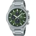 CASIO EDIFICE Chronograph EFS-S570D-3AUEF, Armbanduhr, Solar, Herrenuhr, Edelstahlarmband, analog, Tag silberfarben
