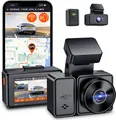 Dashcam Autokamera Dual 1944P, 5GHz WiFi GPS, Wireless und Sprachgesteuert