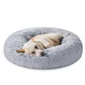 Hundebett flauschig, Katzenbett, Donut Kissen, waschbar, Polsterung in der Mi...