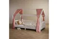 IDIMEX Betthimmel NENA, Betthimmel Hausbett Deko, Musselin Baldachin aus 100% Baumwolle rosa