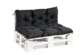 Palettenauflage Palettenkissen Palettensofa Euro Paletten Schwarz 120x80x45 cm