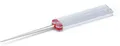 DMT Diamantschärfer DiaFold, für Wellenschliff-Messer, konisch, fein 25 µ, Sägezahnung, trocken & mit Wasser verwendbar, Klappgriffe, L 112,5 mm, rot 188509
