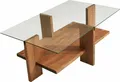 Dmora Couchtisch Astraeus 105x60x40h cm Braun, ein Fach