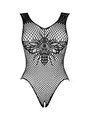 Obsessive - Dessous Mesh Body I Offen Netzbody I Unterwäsche für Frauen I Damen Bodysuit I Offener Schritt I Sexy Reizwasche S/M/L