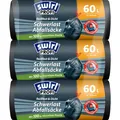 Swirl Schwerlast Müllsäcke 60 l 3x12 Beutel Zugband tropfsicher durchstoßsicher