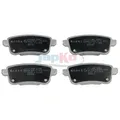 JAPKO Bremsbelagsatz, Scheibenbremse 510704 Hinterachse für NISSAN RENAULT