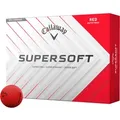 Callaway Golfbälle Supersoft Matt - 12er Pack , rot