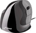 Evoluent VMDL VerticalMouse D Große rechte ergonomische Maus mit kabelgebundenem USB-Anschluss, Schwarz, Silber, Grau