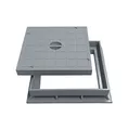 Marley Schachtdeckel mit Rahmen 20x20cm für Einlaufschacht Schachtabdeckung Kanaldeckel PVC