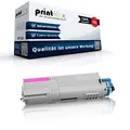 Print-Klex Tonerkartusche kompatibel für Oki C 532 DN C 542 DN MC 563 DN MC 573 DN C532 C542 MC563 MC573 46490606 C532 Magenta Rot - Office Plus Serie