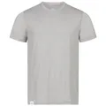 Alpenwert® Merino Shirt Herren [Made IN Portugal] perfektes Wandershirt Wander Tshirt aus Merinowolle Tshirt für Sport, Outdoor, Funktionsshirt (DE/NL/SE/PL, L, Regular, Regular, Grau)