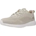 Skechers Damen BOBS Squad Tough Talk Sneaker, Natural Engineered Knit, 38 EU