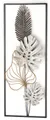 Kobolo Wandbild Metallbild Wanddekoration MONSTERA - schwarz gold Wanddekos Wohnzimmer, Pflanzen, im Used Look