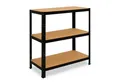 shelfplaza Schwerlastregal BLACK, 90x70x50cm schwarz, 3 Böden, Wohnraumregal oder Büroregal