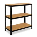 shelfplaza BLACK 90x70x50cm Schwerlastregal Büro Akten Hobby Lager Keller