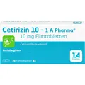 Cetirizin 10 1A Pharma Filmtabletten