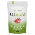 Nutri + EAA Vegan Himbeere Eisbonbon - 500 g Pulver hochdosiert - alle essenziellen Aminosäuren - Raspberry Glacier Geschmack EAAs Essential Aminos