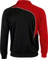 Optima Herren Trainingsjacke Sportjacke Joggingjacke, Größe:2XL, Farbe:Rot/Schwarz