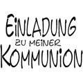 Rayher Motivstempel Einladung zu meiner Kommunion 5,0 x 7,0 cm 28837000