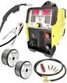 WELDINGER Schutzgasschweißgerät MIG/MAG-Schweißgerät ME180 mini Fülldrahtset synergisch mit Zubehör, 30 - 180 A, 4-tlg., Synergie, ultrakompakte Abmessung, besonders einfache Bedienung
