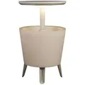 Keter Cool Bar Mit Licht Led-lichtkühler Mit Ausziehbarem Tisch, 57x 50 X 50 Cm, Weiß (231366)