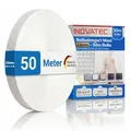 INOVATEC Rollladengurt Maxi 23mm – 50m Rolle – Reißfest & UV-beständig mit Perlon-Kantenschutz – für Fenster & Türen – passend für alle Maxi-Gurtwickler – Weiß