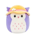 Squishmallows SQCR05400 - Holly die Eule mit Sonnenhut 19 cm, offizielles Jazwares Plüsch, superweiches Kuscheltier