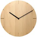 NATUHR Wanduhr Solide Massivholz Buche ⌀ 30 cm 6NU2-14-4