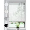 Sonello Jalousie Klemmfix ohne u. mit Bohren 35cm x 175cm Weiß Aluminium Jalousette, Klemmfix, Inkl. Halterung für Decken- u. Wandmontage Alu Jalousie Fenster u. Tür, Blickdicht freihängend weiß 35 cm x 175 cm