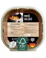 FRITZTOWN Backpapier für Heißluftfritteuse 4,5L-8L | Air Fryer Backpapier Pergamentpapier | 300 Blatt 20x20 cm Quadratisch | Kompatibel mit Ninja COSORI Philips Cecotec Midea Russell XL XXL Airfryer