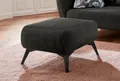 Home affaire Polsterhocker Baggio, modern, schwarze Metallfüße