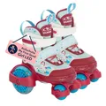 HUDORA My First Quad LED Girl/Boy in versch. Größen - hochwertige Rollschuhe mit LED - Bequeme Rollschuhe über 4 Größen verstellbar - stilvolle Kinderrollschuhe für Jungen & Mädchen bis 20kg